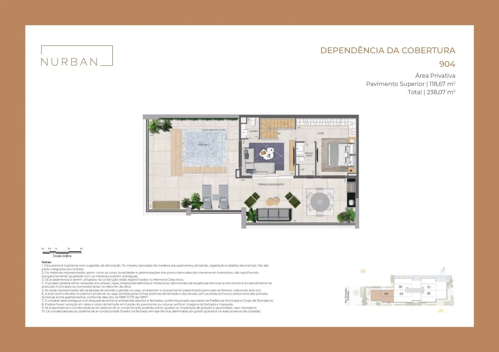 Planta 14: Nurban Botafogo, apartamento de alto padrão em Botafogo, Rio de Janeiro