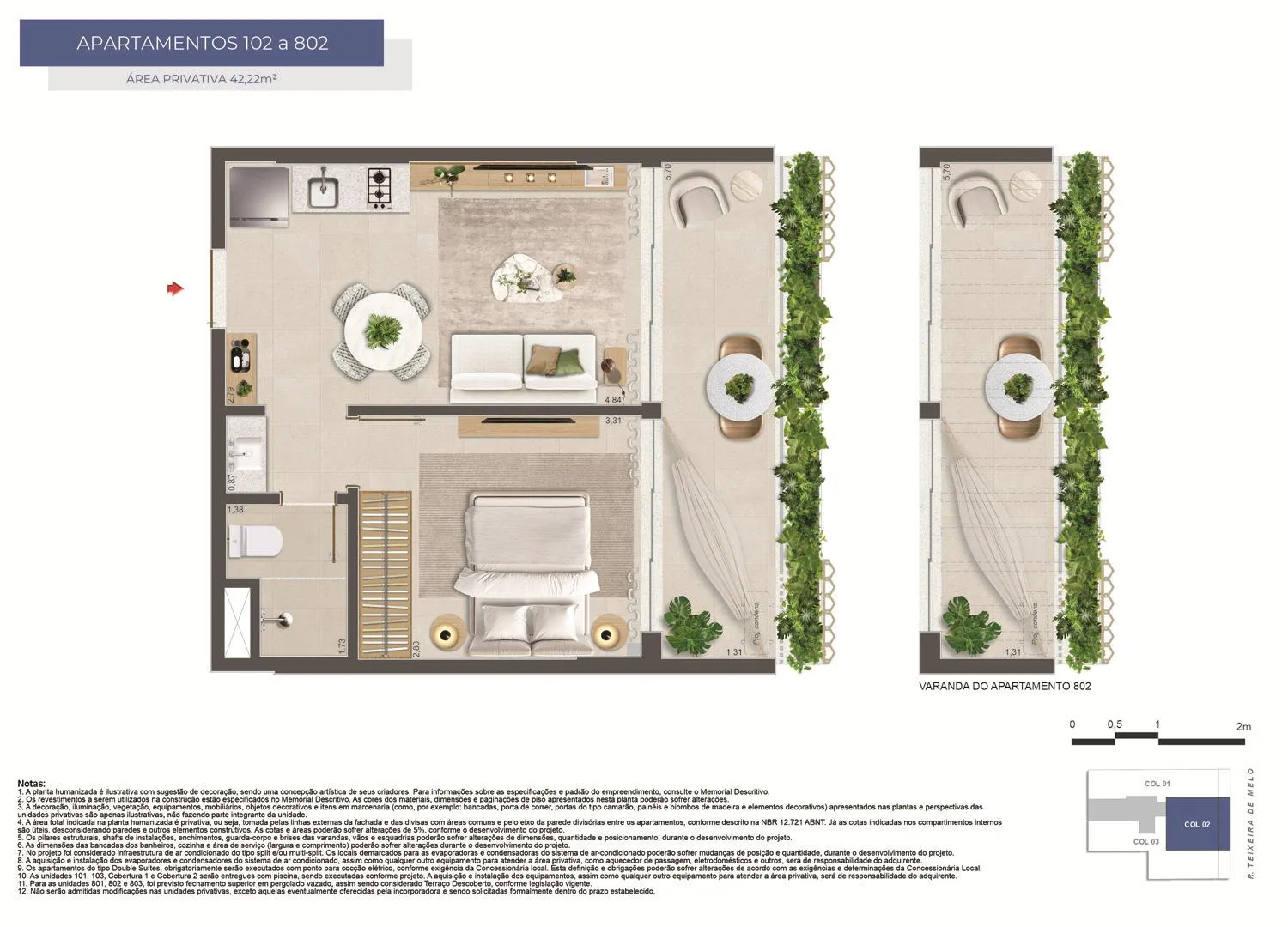Planta 11: Mare Ipanema, apartamento de alto padrão em Ipanema, Rio de Janeiro