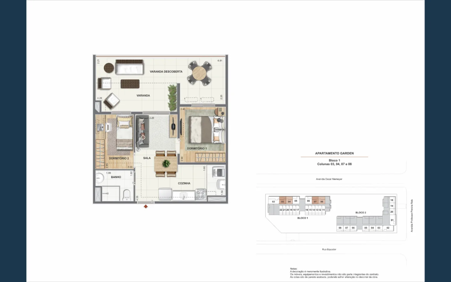 Planta 7: Epicentro Residencial Porto Maravilha, studio de alto padrão no Centro, Rio de Janeiro