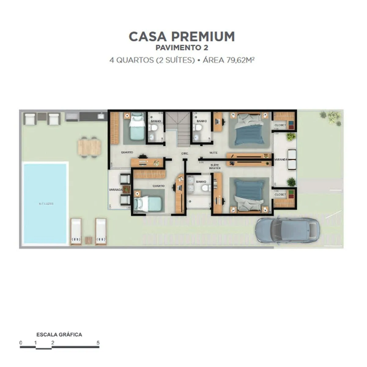Planta 4: Bio Recreio Residencial, casa de alto padrão no Recreio dos Bandeirantes, Rio de Janeiro