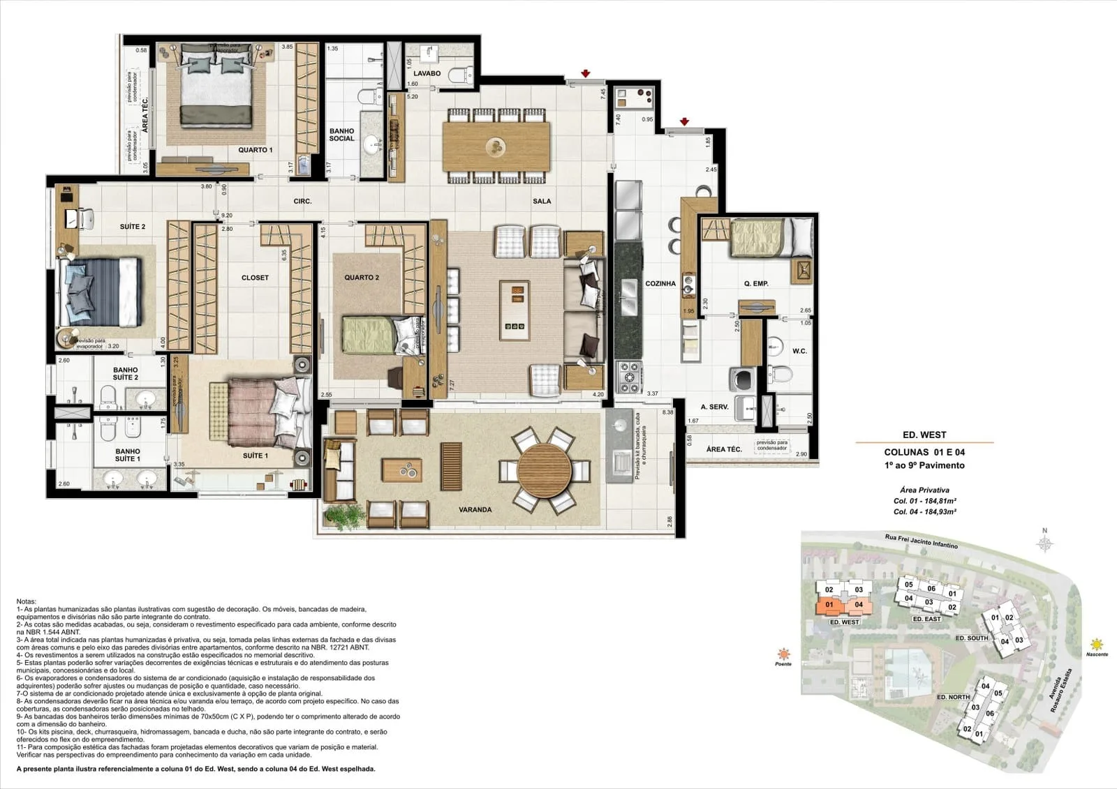 Planta 5: Latitud Barra da Tijuca, apartamento de alto padrão na Barra da Tijuca, Rio de Janeiro