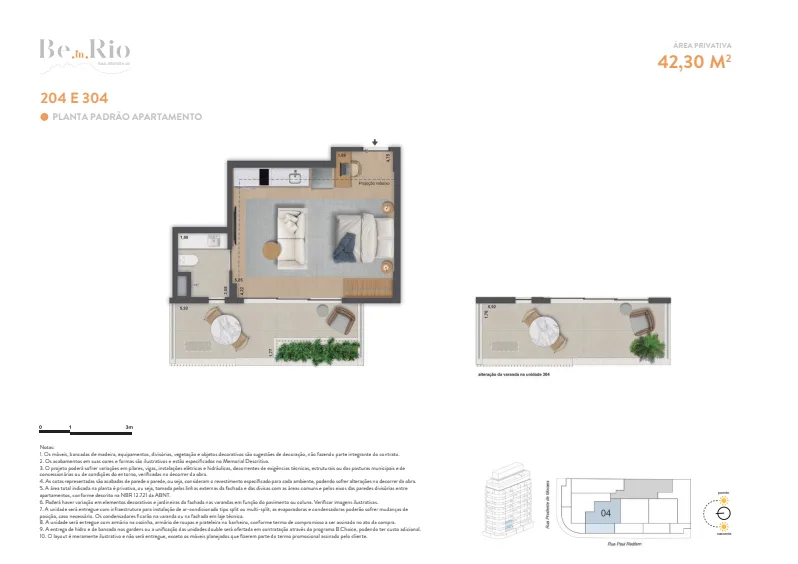 Planta 5: Ben in Rio Paul Redfern, apartamento de alto padrão em Ipanema, Rio de Janeiro