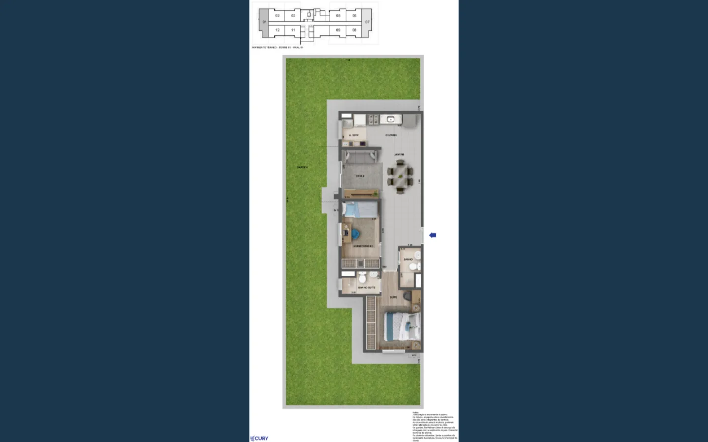 Planta 6: Nova Norte Samba Residencial, apartamento de alto padrão em Outro, Rio de Janeiro