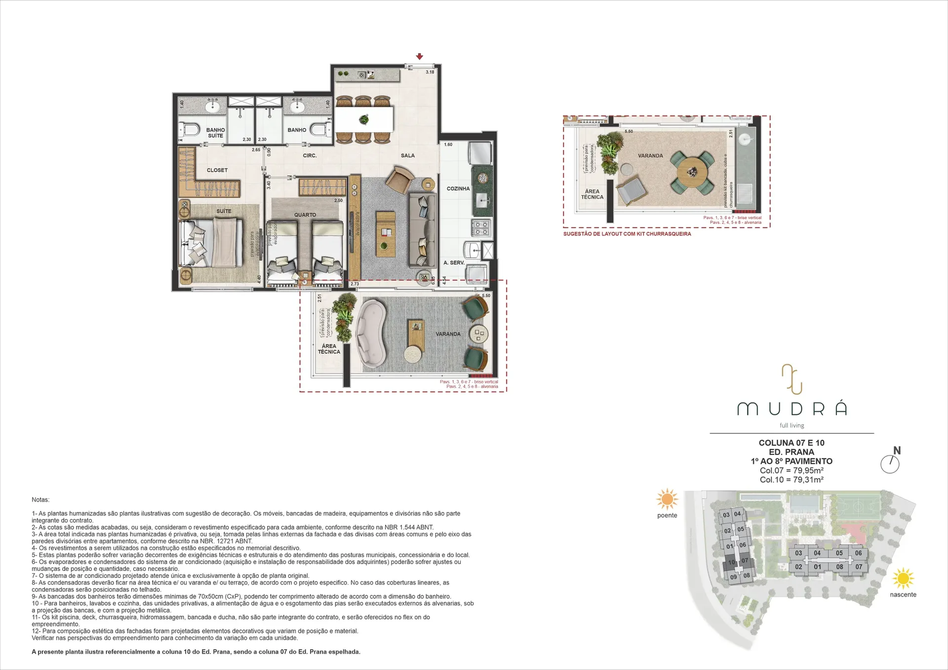 Planta 10: Barra Family Resort, apartamento de alto padrão no Recreio dos Bandeirantes, Rio de Janeiro