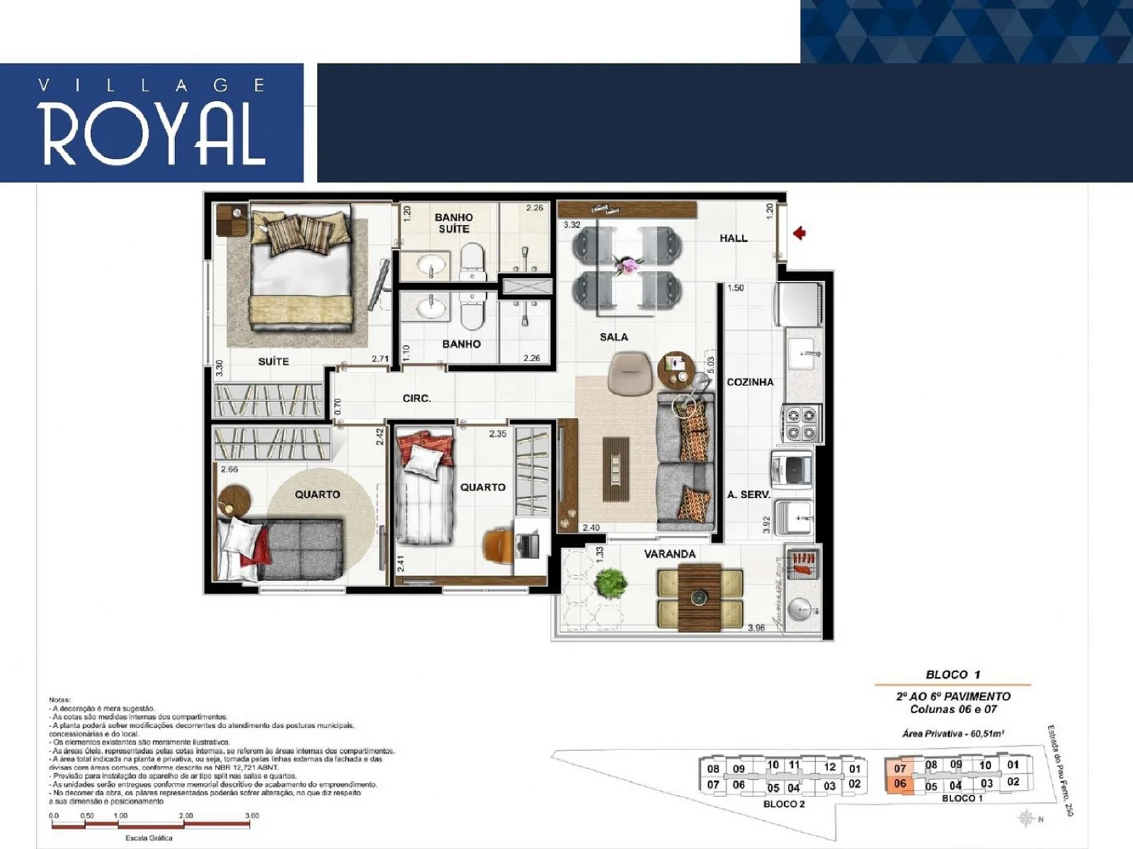 Planta 4: Village Royal Freguesia, apartamento de alto padrão em Outro, Rio de Janeiro