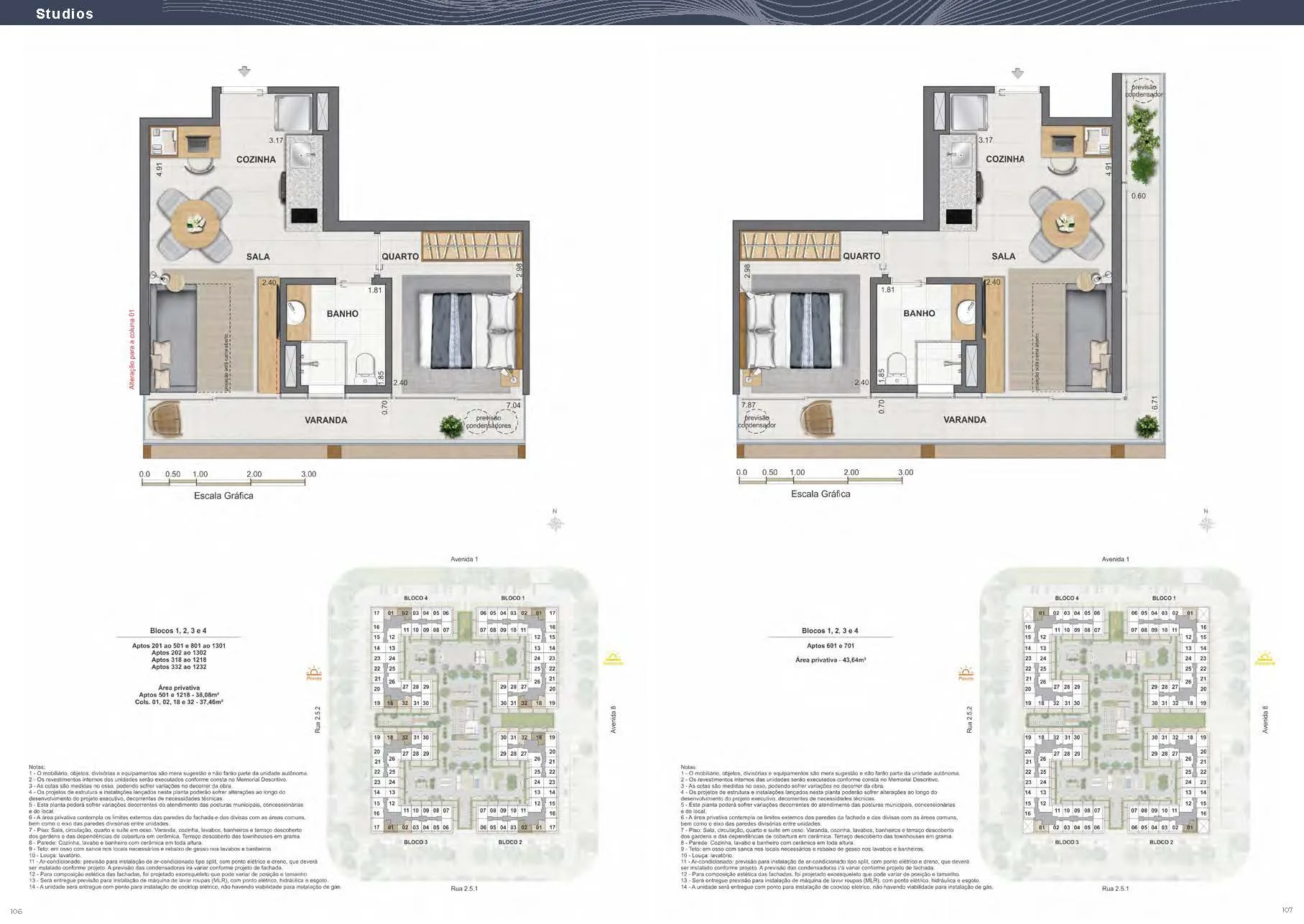 Planta 10: Arte Wave Residences, studio de alto padrão na Barra da Tijuca, Rio de Janeiro