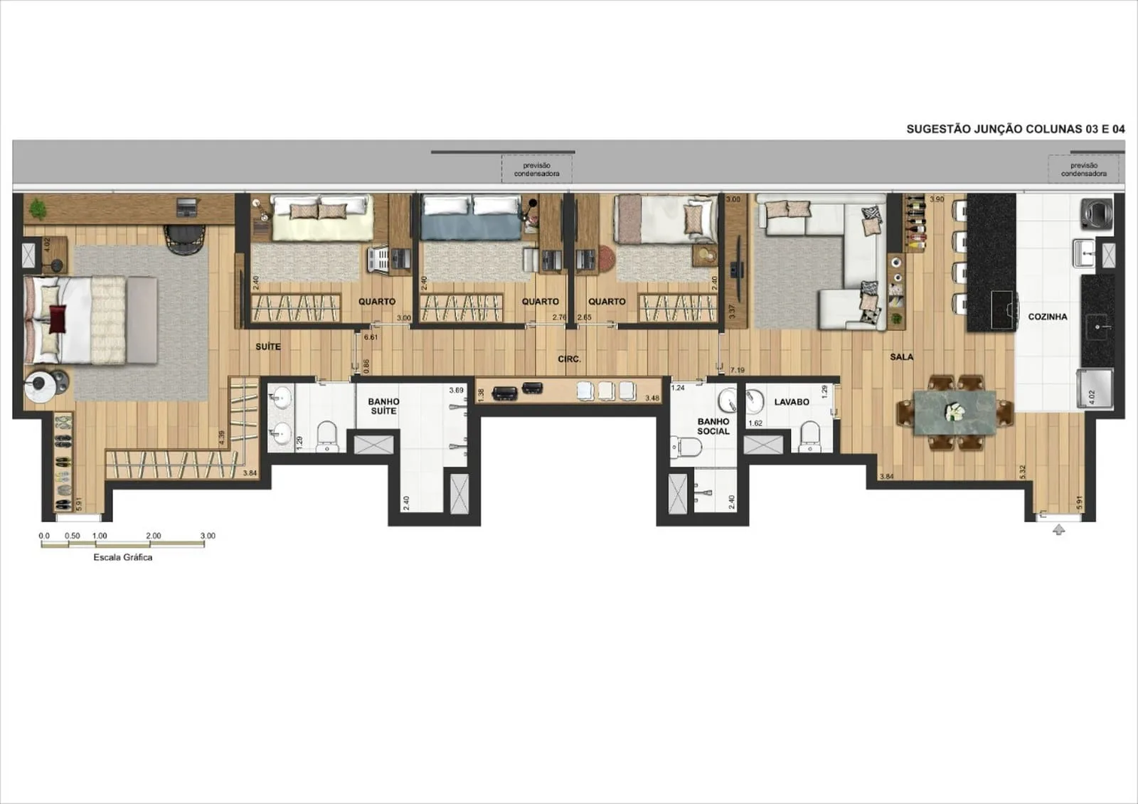 Planta 31: Murano Residencial, apartamento de alto padrão na Barra Olímpica, Rio de Janeiro