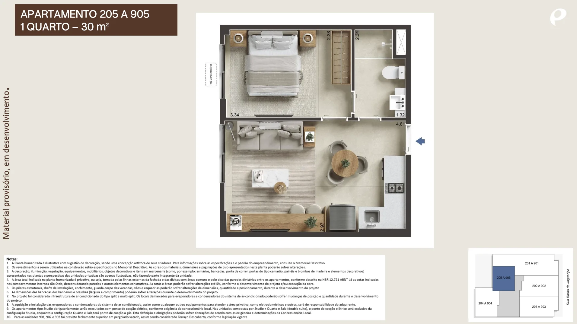 Planta 4: Jaguaripe 289 Ipanema, apartamento de alto padrão em Ipanema, Rio de Janeiro