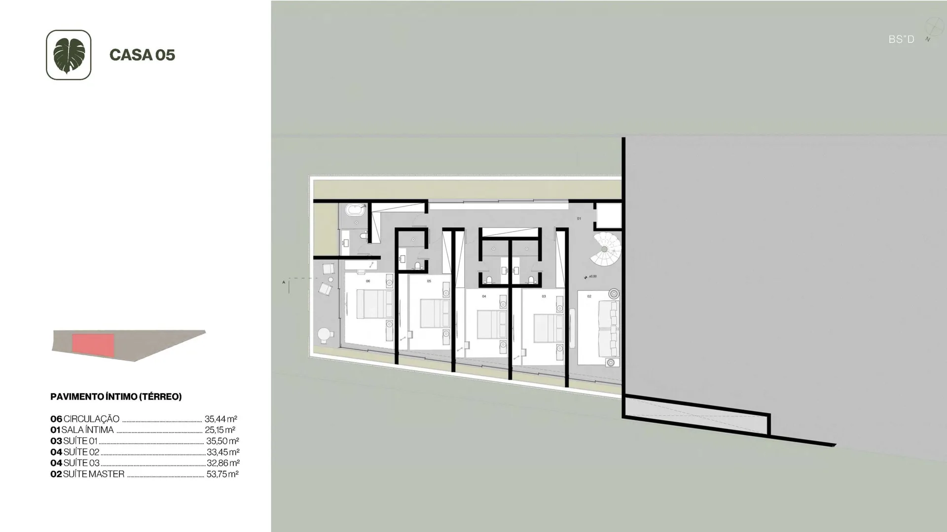 Planta 18: Estância Pernambuco Mozak, apartamento de alto padrão no Leblon, Rio de Janeiro