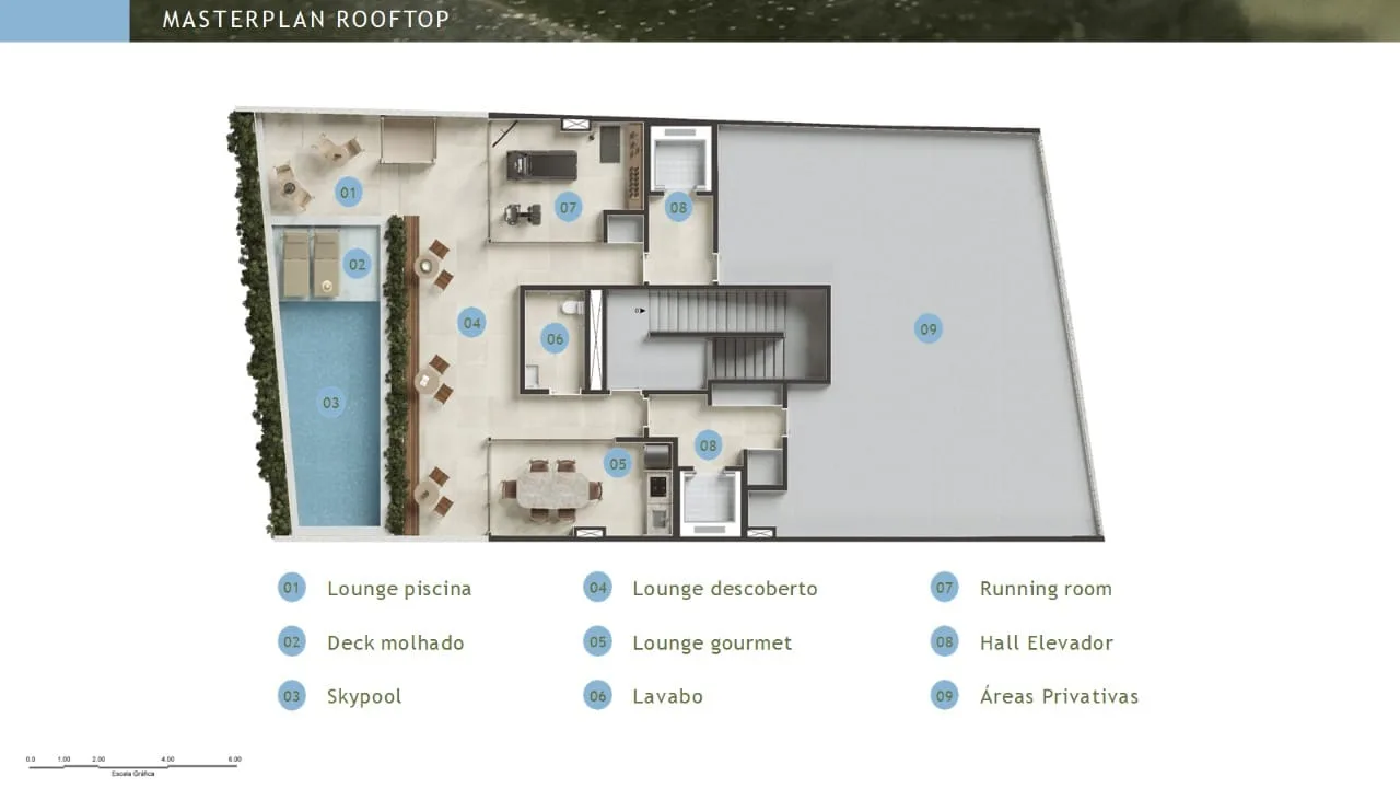 Planta 1: Soul Rio Barata Ribeiro Copacabana, studio de alto padrão em Copacabana, Rio de Janeiro