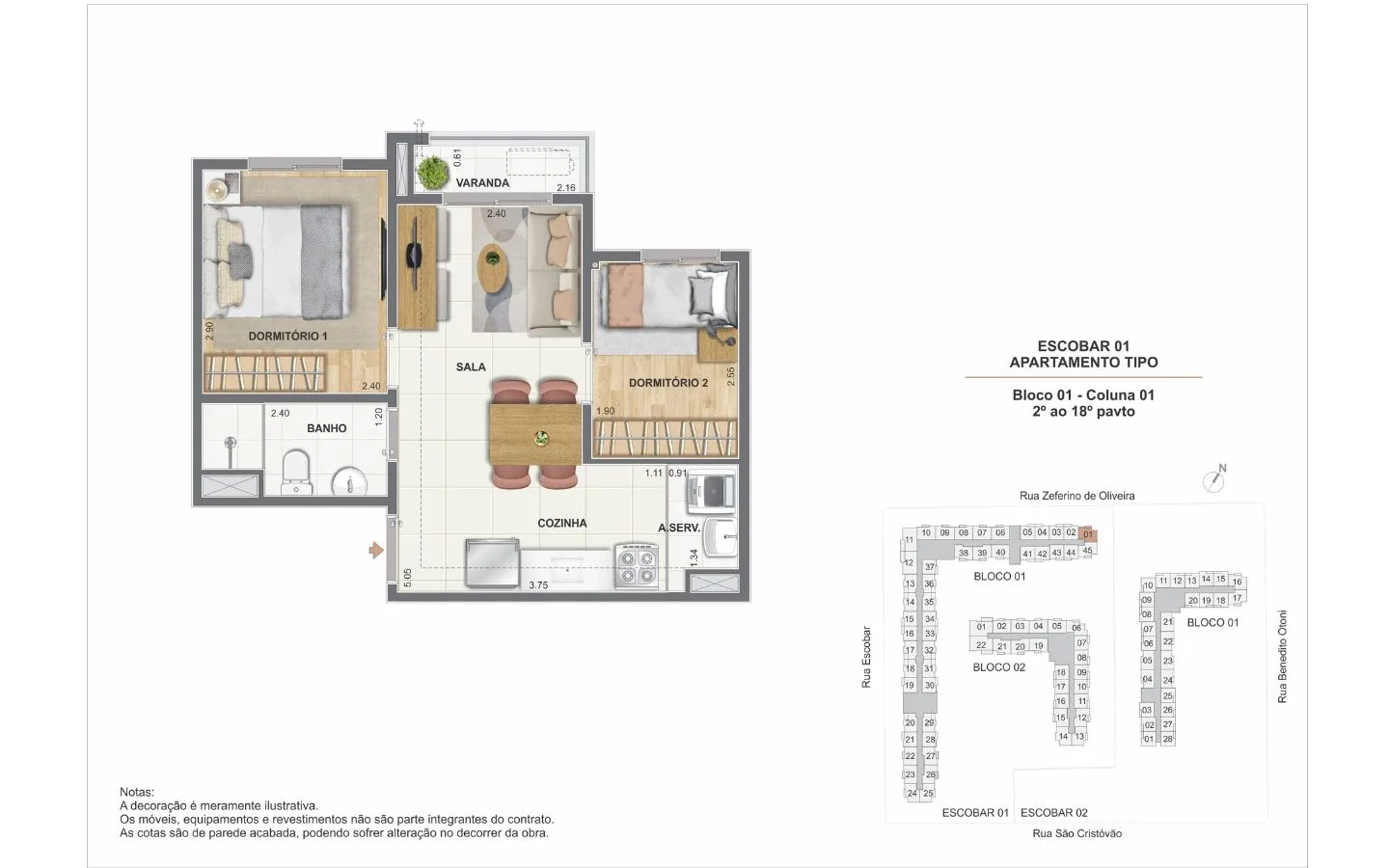 Planta 8: Luzes do Rio Porto Maravilha, apartamento de alto padrão no Centro, Rio de Janeiro
