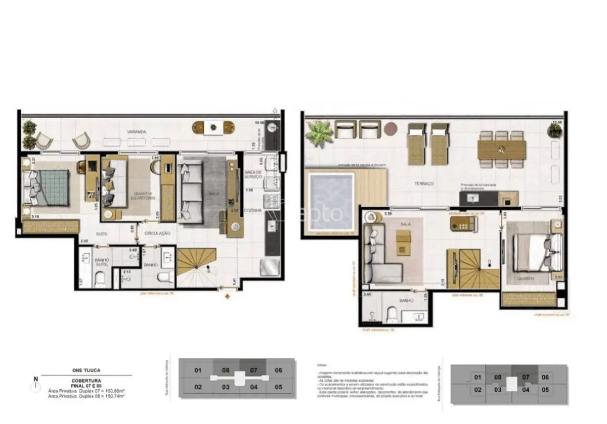 Planta 6: One Tijuca, apartamento de alto padrão na Tijuca, Rio de Janeiro