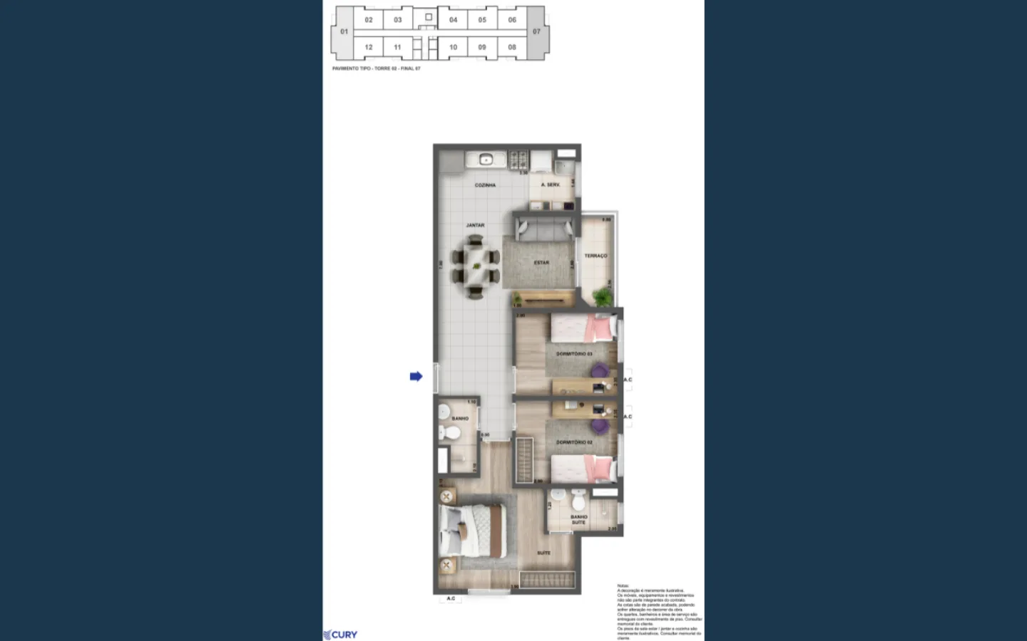 Planta 2: Nova Norte Samba Residencial, apartamento de alto padrão em Outro, Rio de Janeiro