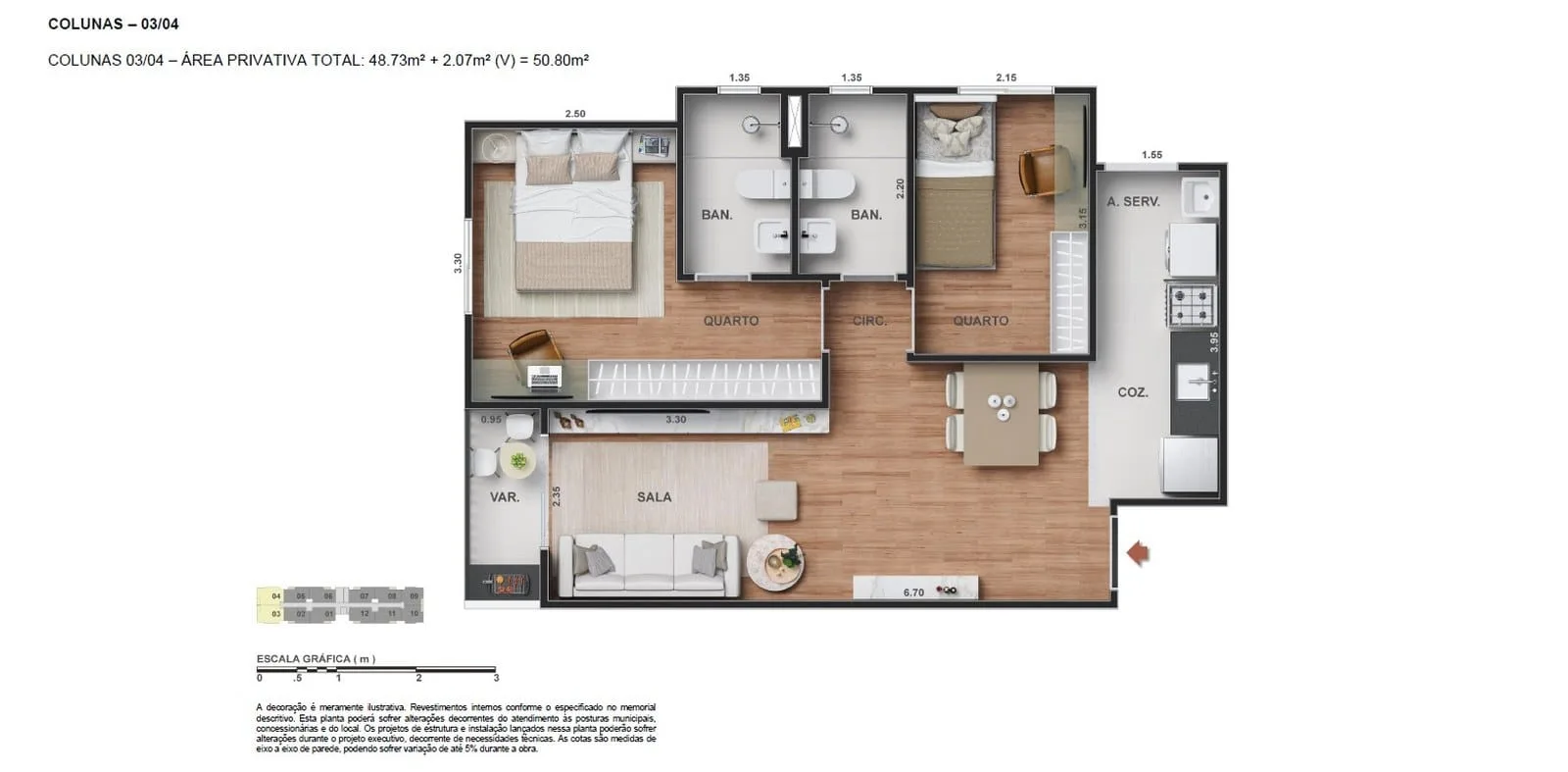 Planta 5: Vitale View Clube Residencial, apartamento de alto padrão em Outro, Rio de Janeiro