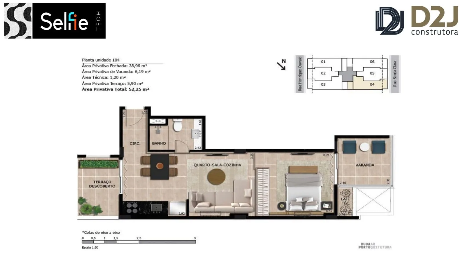 Planta 4: Selfie Tech Copacabana, apartamento de alto padrão em Copacabana, Rio de Janeiro