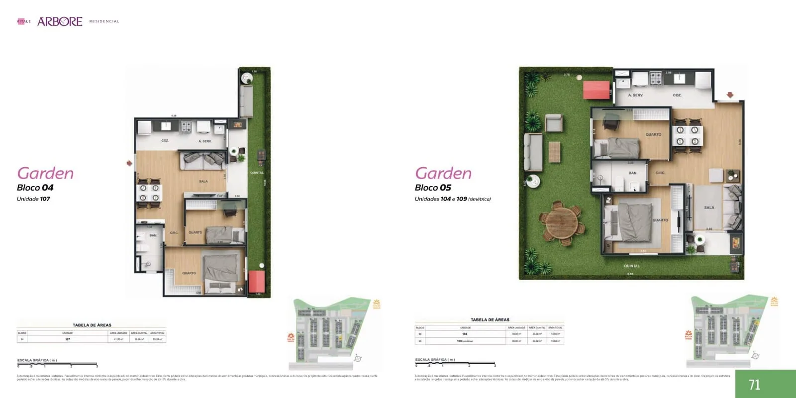 Planta 7: Árbore Camorim Residencial, apartamento de alto padrão em Outro, Rio de Janeiro