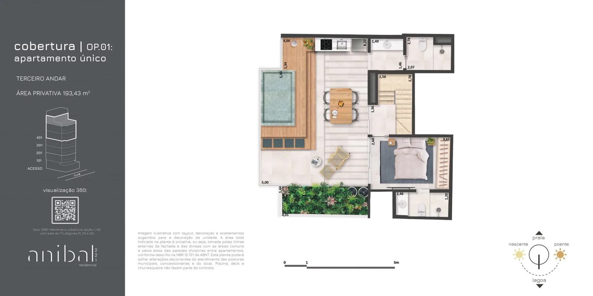 Planta 7: Anibal 221 Residencial, apartamento de alto padrão em Ipanema, Rio de Janeiro