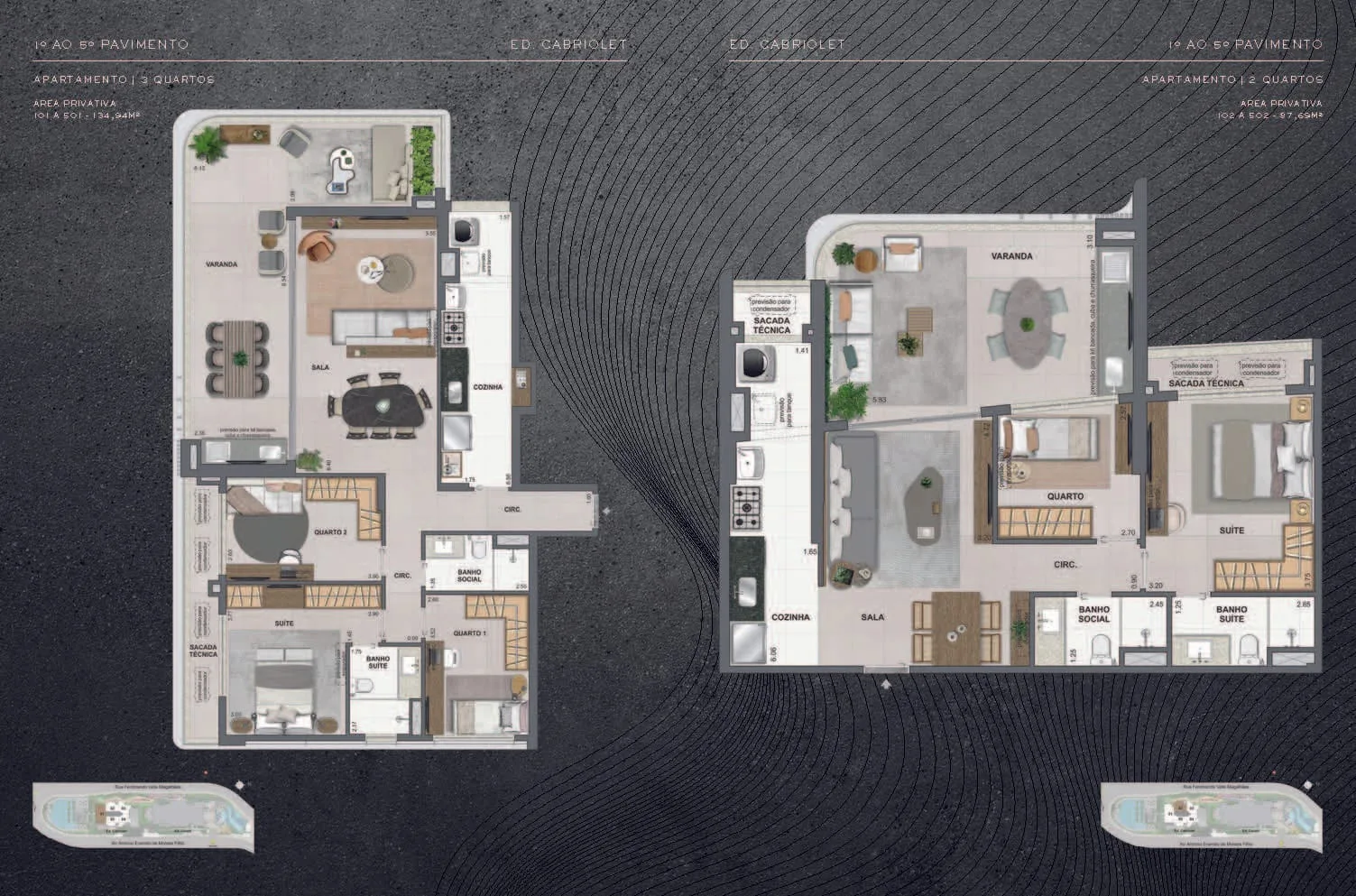 Planta 2: Coupe Tower RJZ Cyrela, apartamento de alto padrão na Barra da Tijuca, Rio de Janeiro