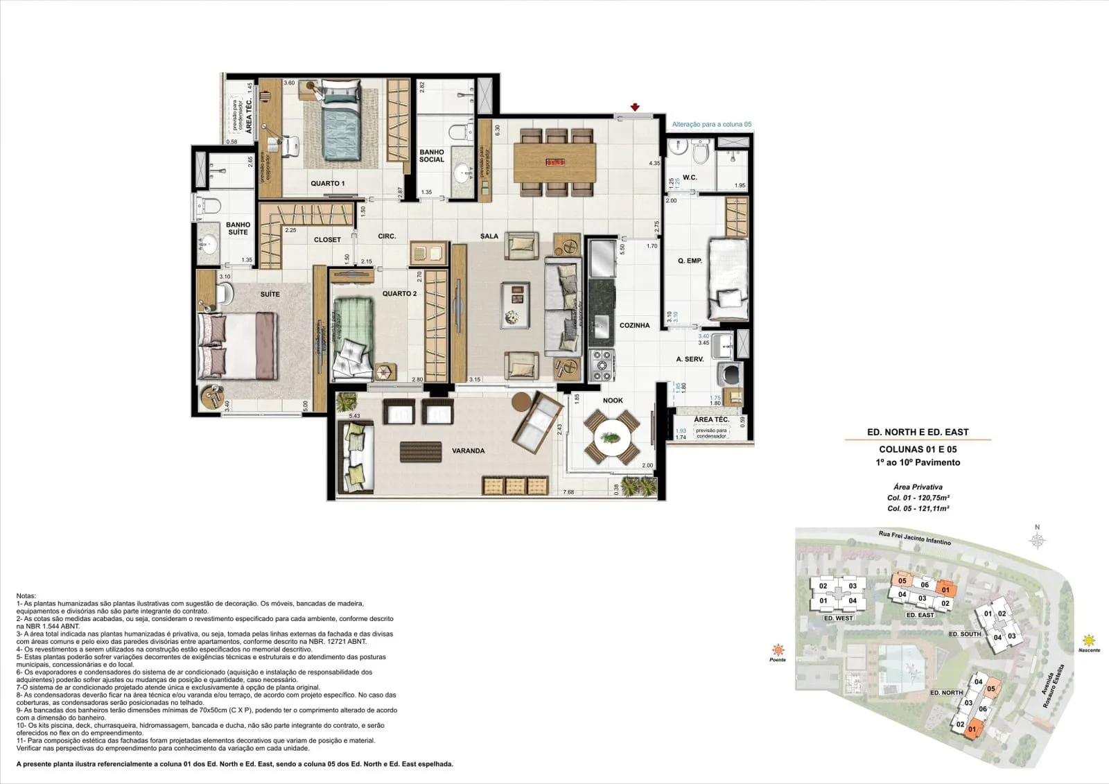 Planta 7: Latitud Barra da Tijuca, apartamento de alto padrão na Barra da Tijuca, Rio de Janeiro