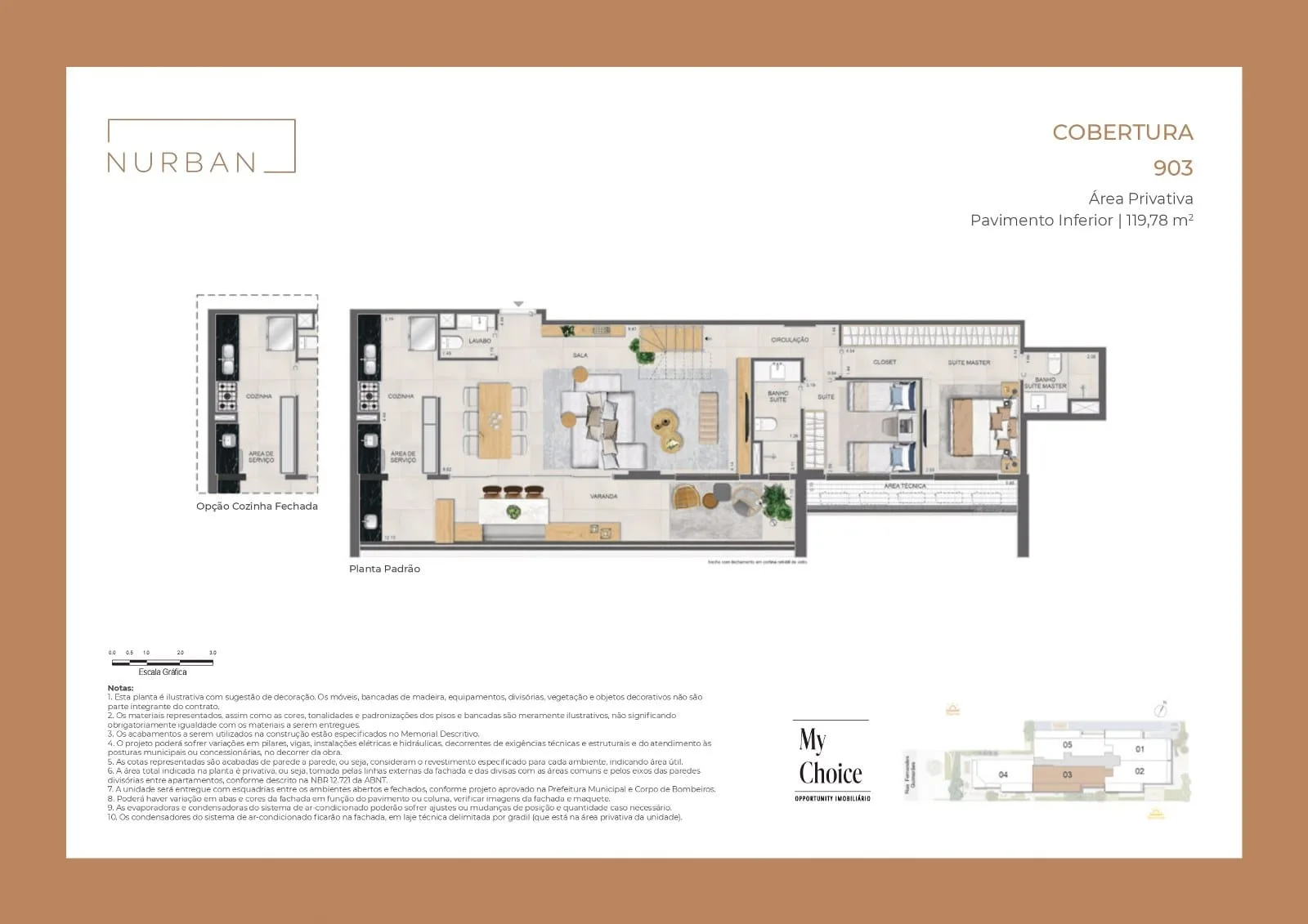 Planta 11: Nurban Botafogo, apartamento de alto padrão em Botafogo, Rio de Janeiro