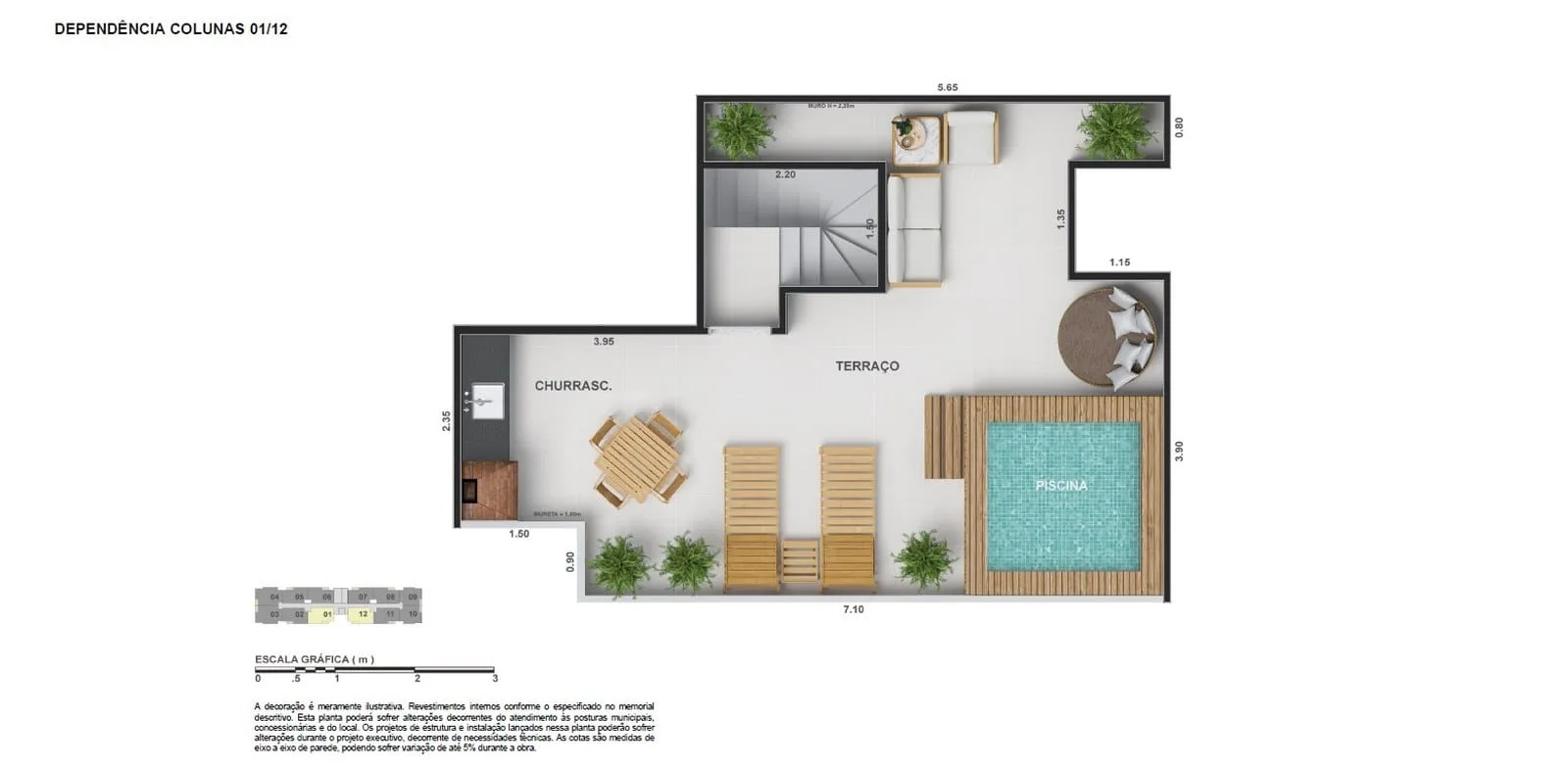 Planta 8: Vitale View Clube Residencial, apartamento de alto padrão em Outro, Rio de Janeiro