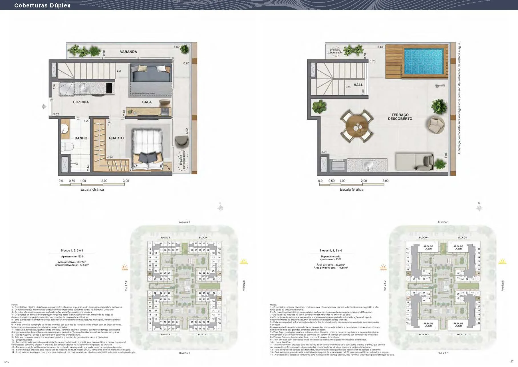 Planta 18: Arte Wave Residences, studio de alto padrão na Barra da Tijuca, Rio de Janeiro