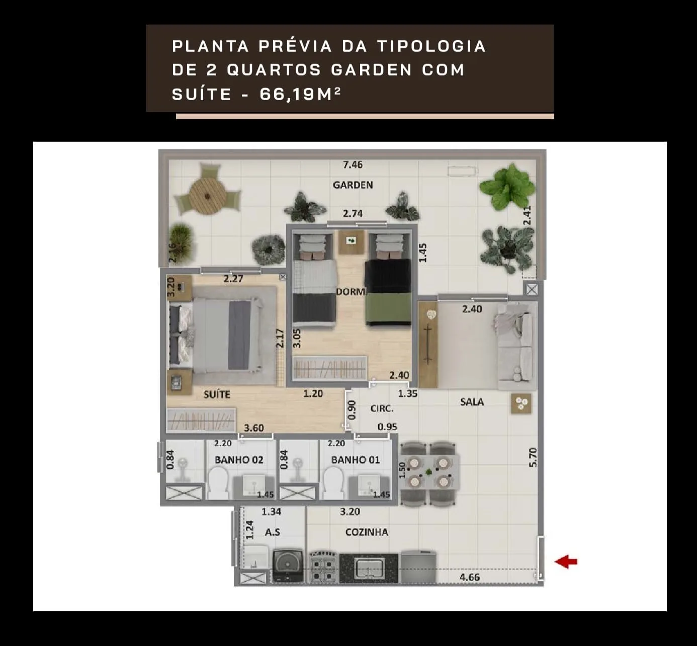 Planta 4: Metropolitan Dream, apartamento de alto padrão na Barra Olímpica, Rio de Janeiro