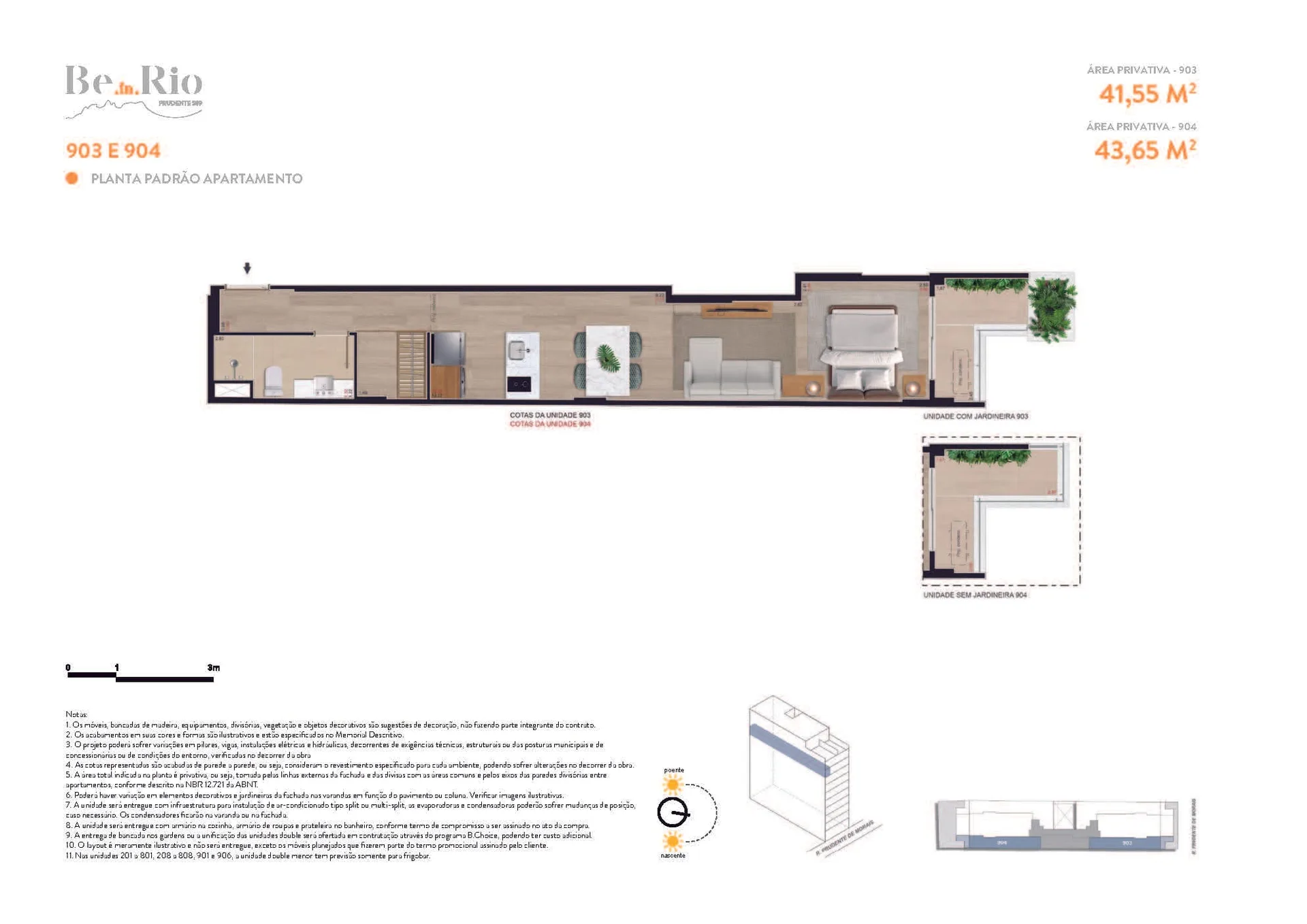 Planta 15: Be in Rio Prudente 589, studio de alto padrão em Ipanema, Rio de Janeiro