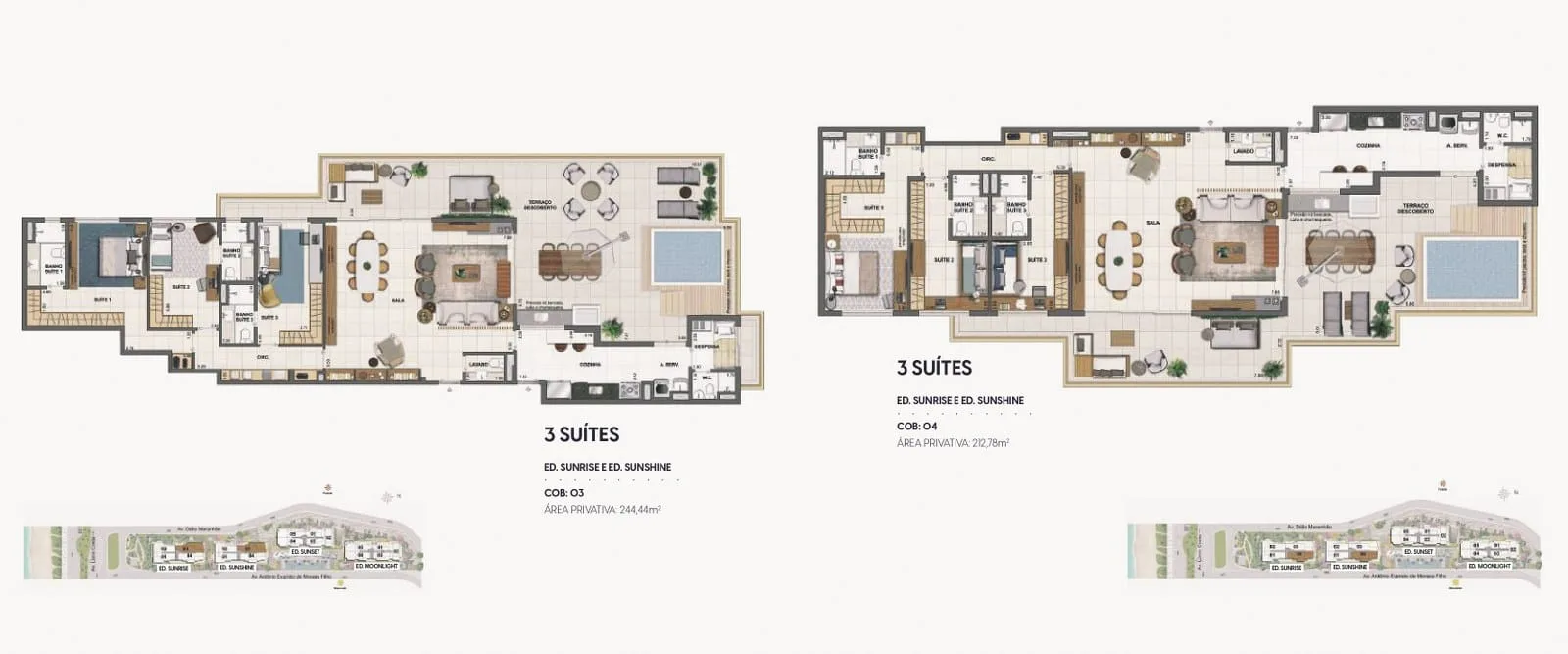 Planta 13: Wave By Yoo Barra, apartamento de alto padrão na Barra da Tijuca, Rio de Janeiro