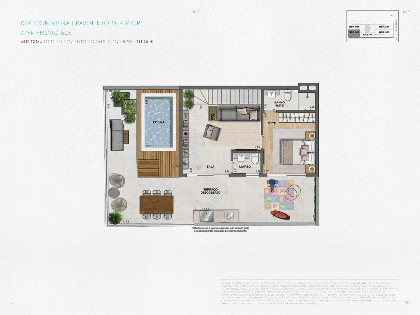 Planta 14: Nove Ipanema Mozak, apartamento de alto padrão em Ipanema, Rio de Janeiro