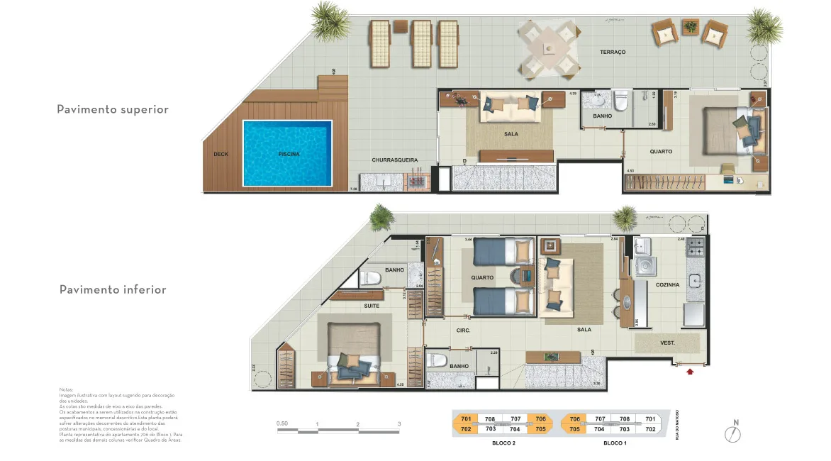 Planta 7: Innovita Tijuca, apartamento de alto padrão na Tijuca, Rio de Janeiro