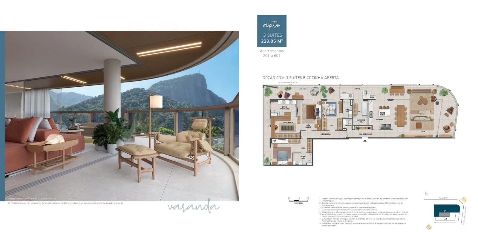 Planta 4: Lineu 708, apartamento de alto padrão na Lagoa, Rio de Janeiro