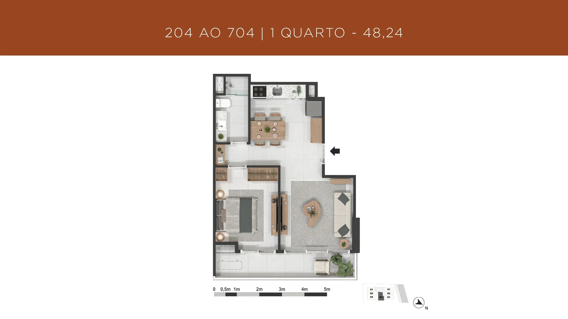 Planta 2: Gávea 99, apartamento de alto padrão na Gávea, Rio de Janeiro