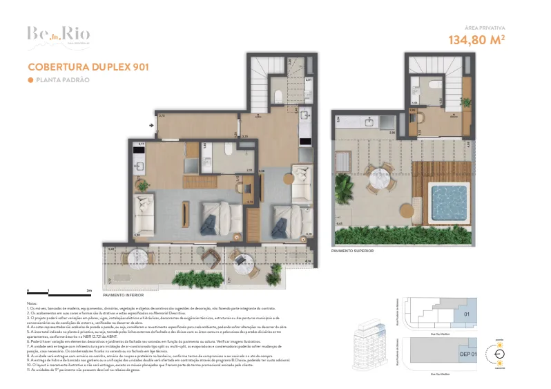 Planta 9: Ben in Rio Paul Redfern, apartamento de alto padrão em Ipanema, Rio de Janeiro