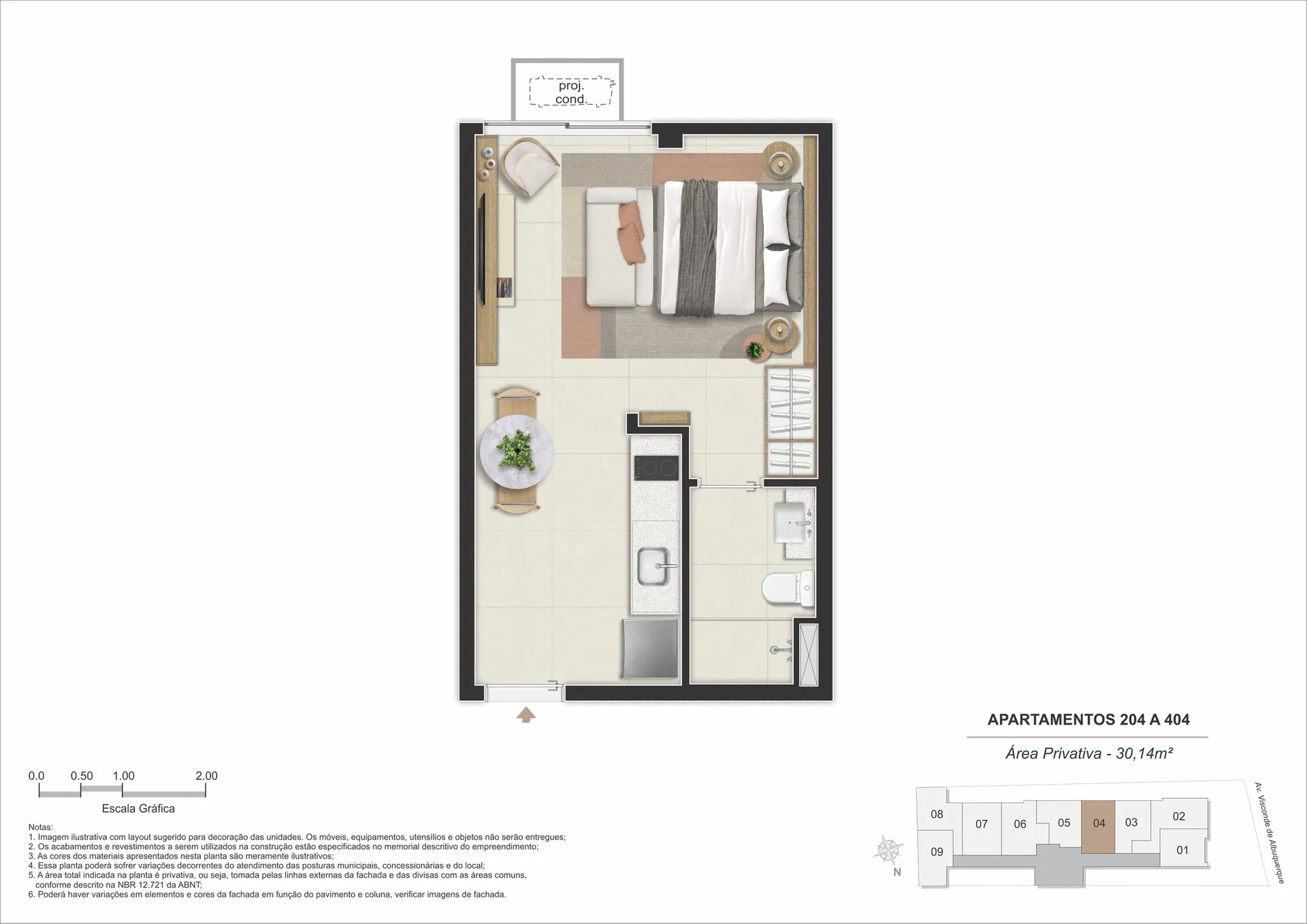 Planta 12: Stay 360 Leblon, apartamento de alto padrão no Leblon, Rio de Janeiro