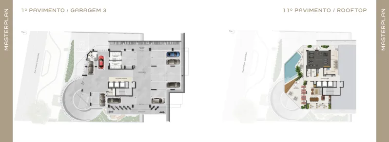 Planta 21: Guima Botafogo, studio de alto padrão em Botafogo, Rio de Janeiro