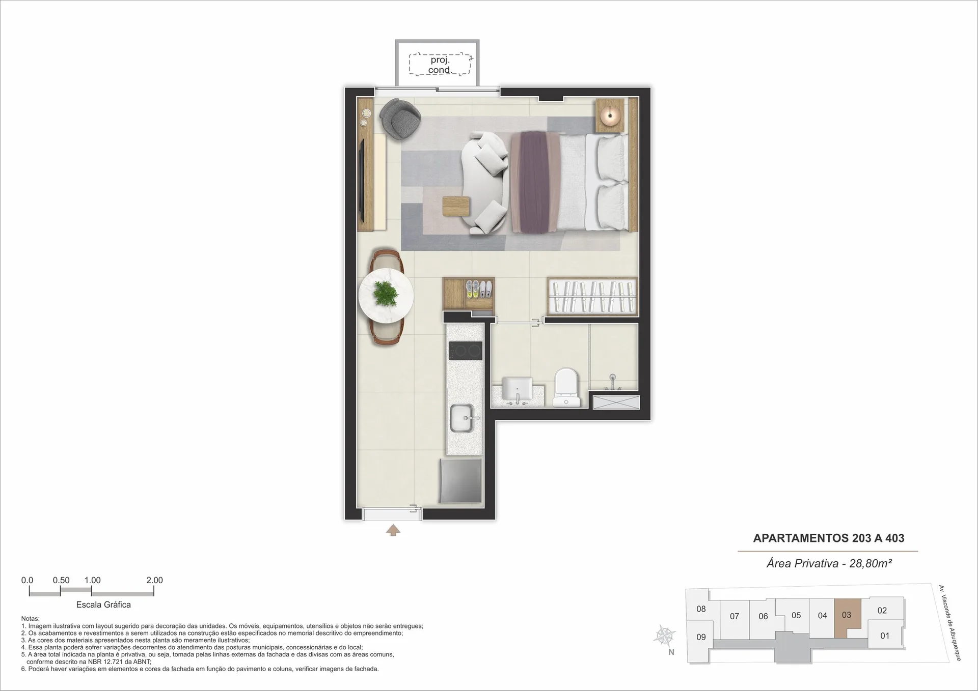 Planta 11: Stay 360 Leblon, apartamento de alto padrão no Leblon, Rio de Janeiro
