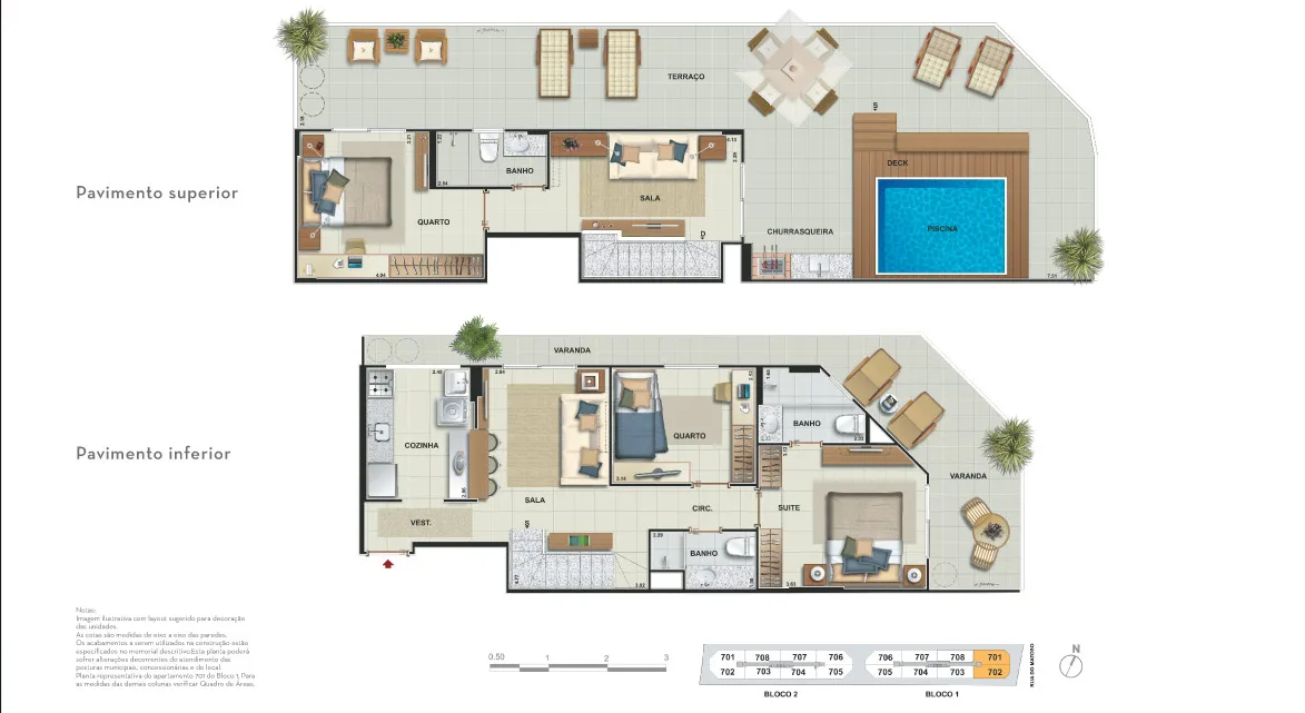 Planta 5: Innovita Tijuca, apartamento de alto padrão na Tijuca, Rio de Janeiro