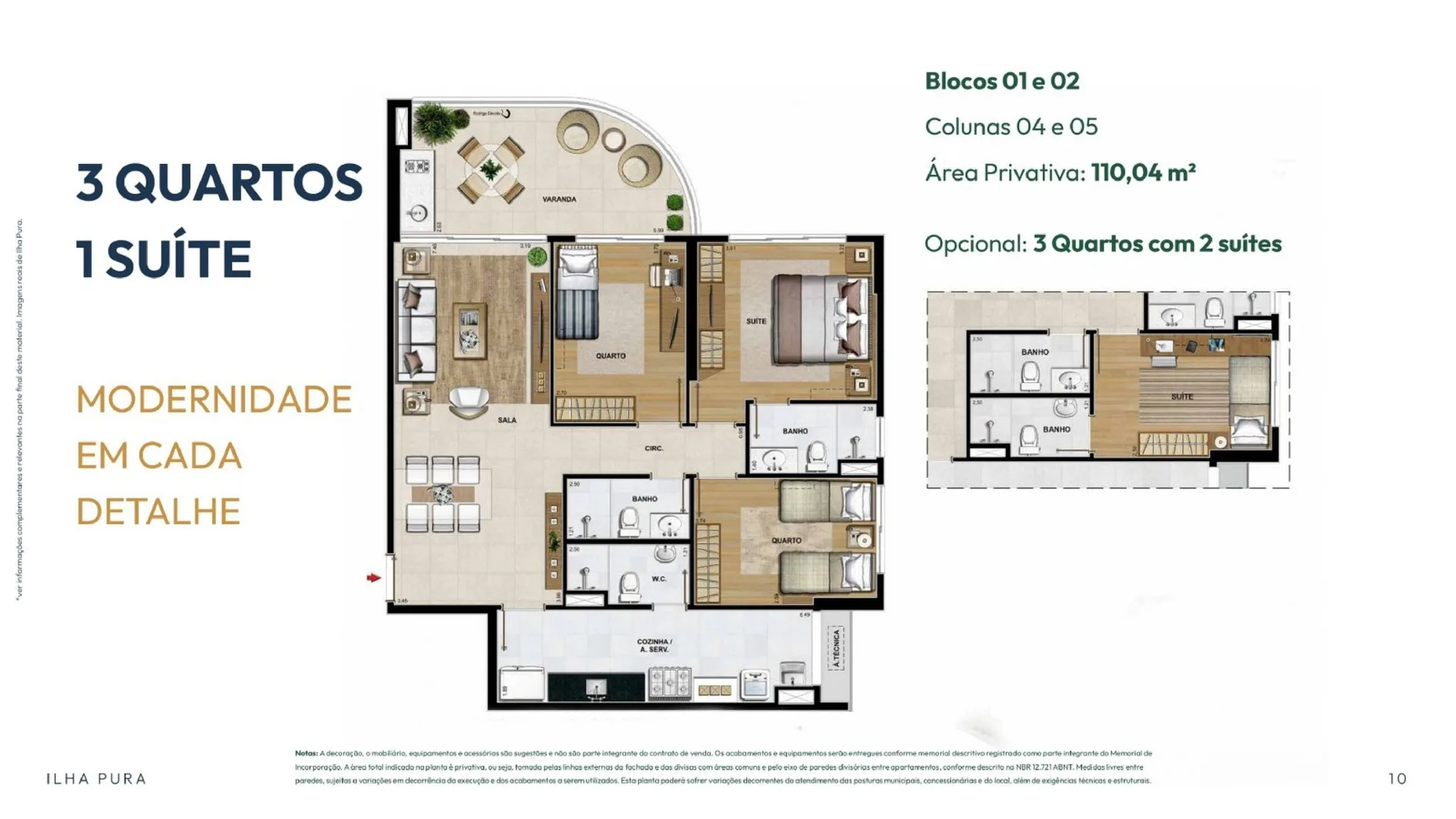 Planta 4: Elos Ilha Pura, apartamento de alto padrão na Barra da Tijuca, Rio de Janeiro
