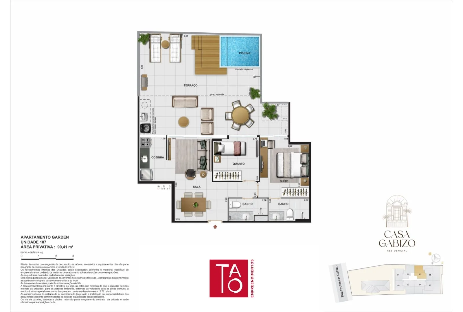 Planta 14: Casa Gabizo Residencial, apartamento de alto padrão na Tijuca, Rio de Janeiro