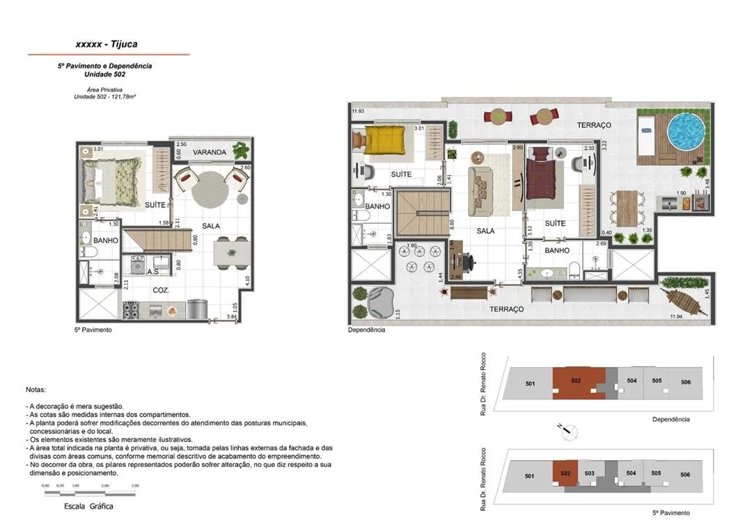 Planta 2: Relier Tijuca, apartamento de alto padrão na Tijuca, Rio de Janeiro