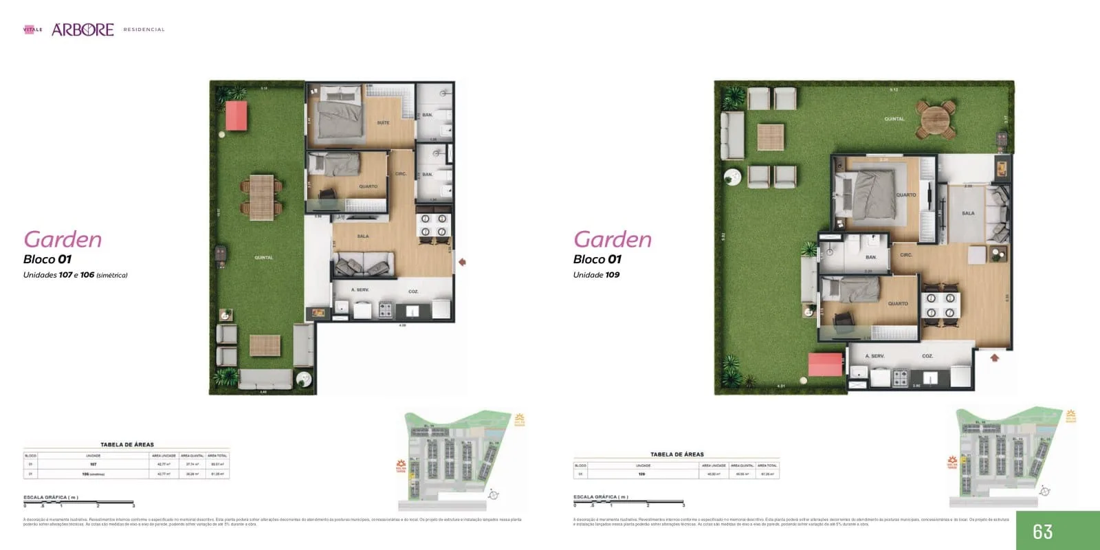 Planta 3: Árbore Camorim Residencial, apartamento de alto padrão em Outro, Rio de Janeiro