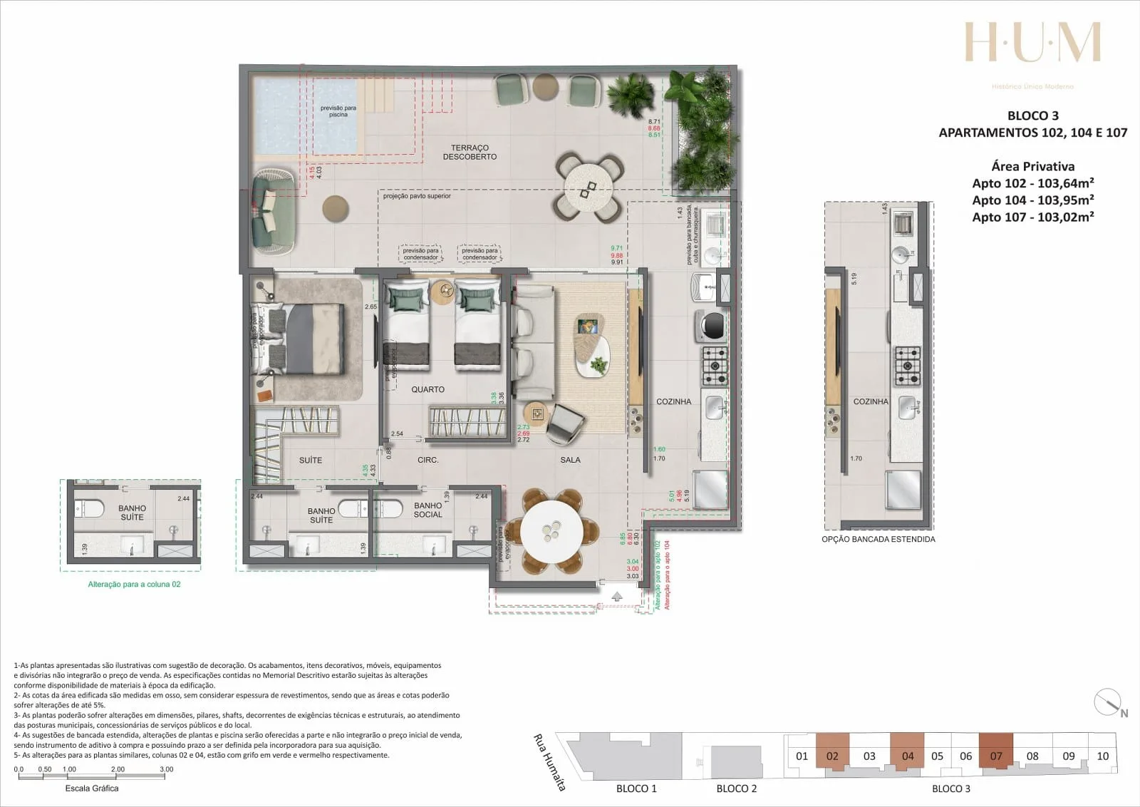 Planta 21: Hum Humaitá, apartamento de alto padrão em Outro, Rio de Janeiro