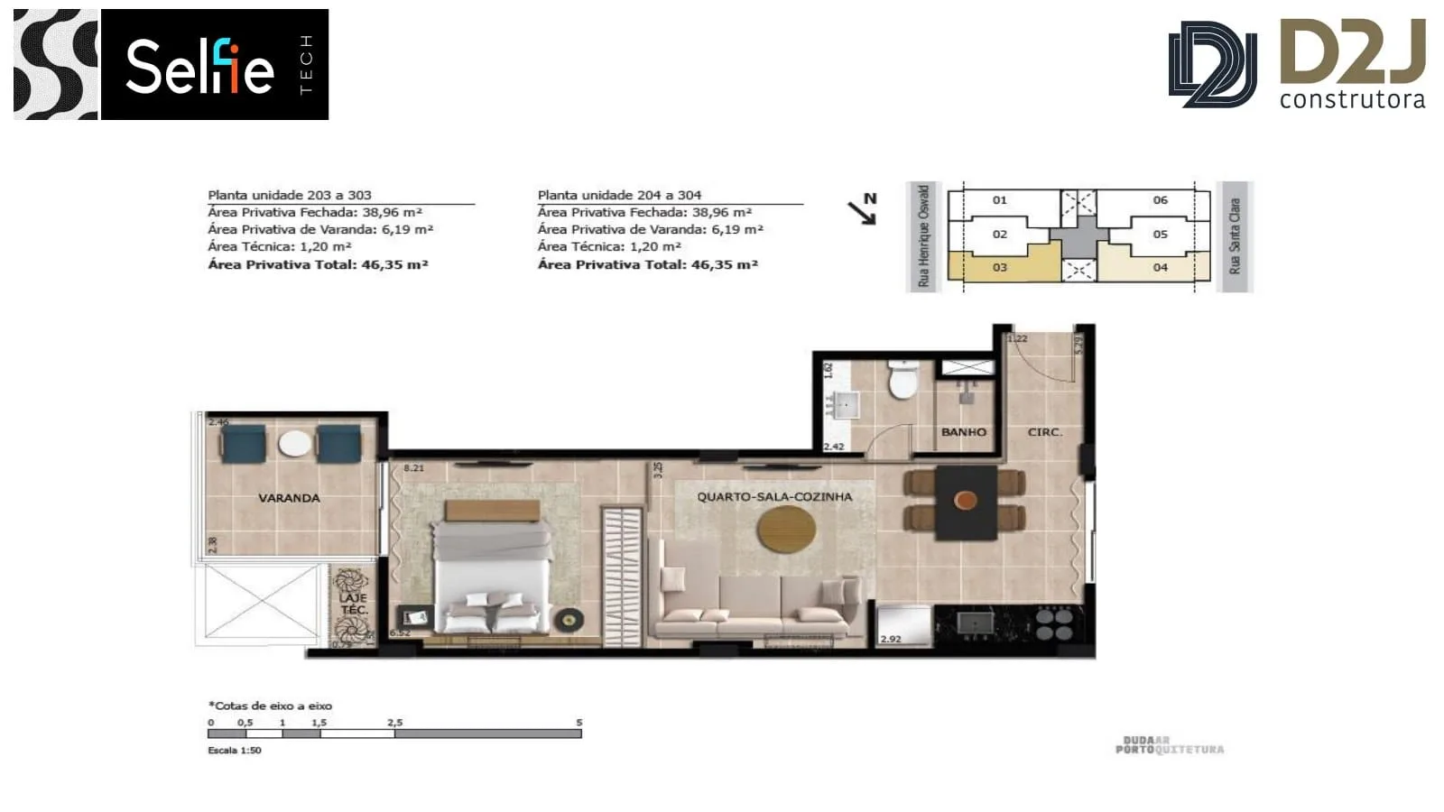 Planta 7: Selfie Tech Copacabana, apartamento de alto padrão em Copacabana, Rio de Janeiro