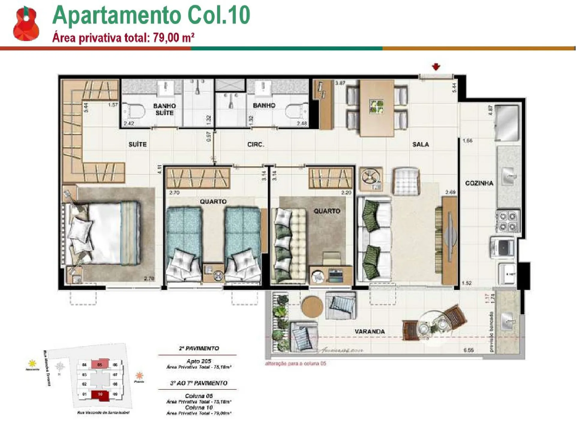 Planta 9: Vila Bela Residencial, apartamento de alto padrão em Outro, Rio de Janeiro