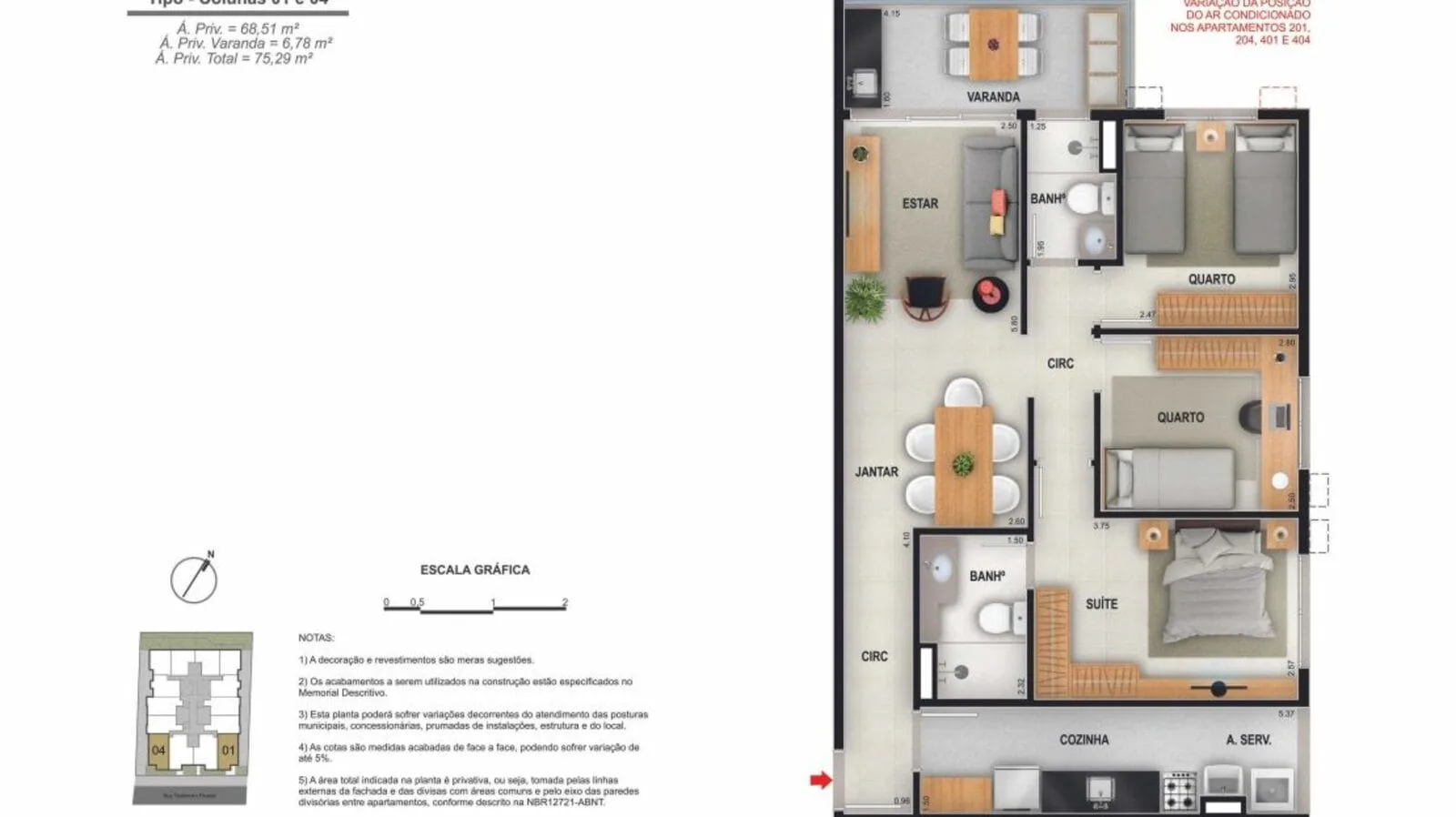 Planta 6: Mode Freguesia, apartamento de alto padrão em Outro, Rio de Janeiro
