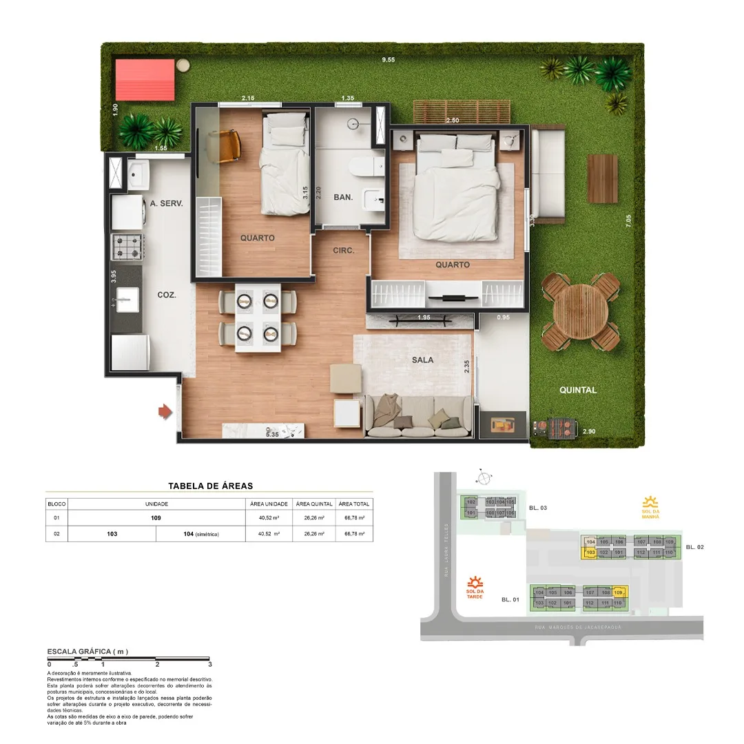 Planta 7: Vitale Walk Residencial, apartamento de alto padrão em Outro, Rio de Janeiro