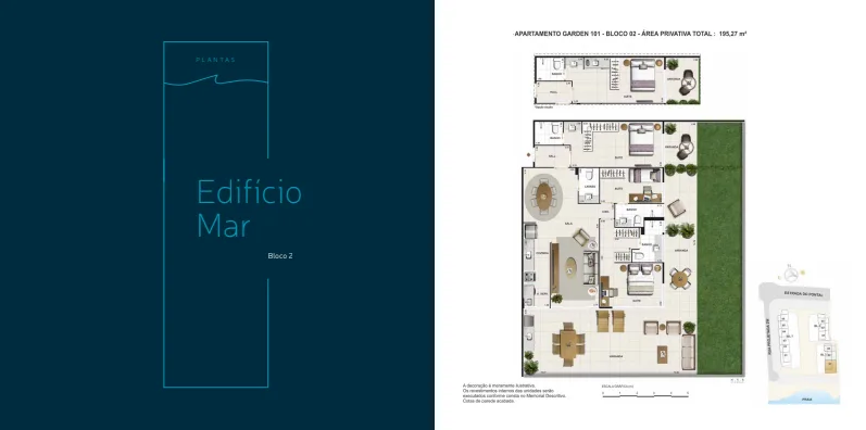 Planta 13: Las Ventanas Residencial, apartamento de alto padrão no Recreio dos Bandeirantes, Rio de Janeiro