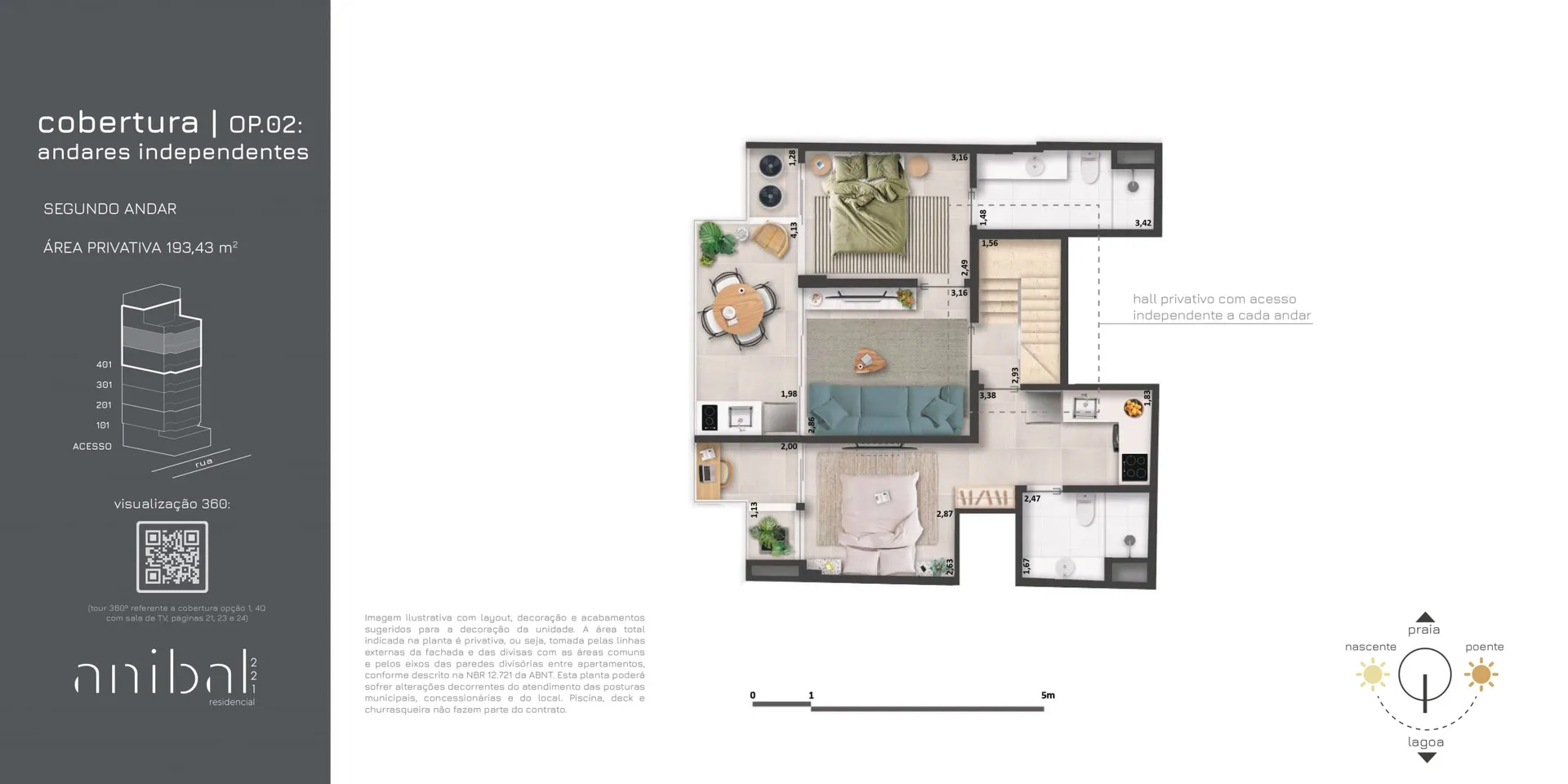 Planta 9: Anibal 221 Residencial, apartamento de alto padrão em Ipanema, Rio de Janeiro