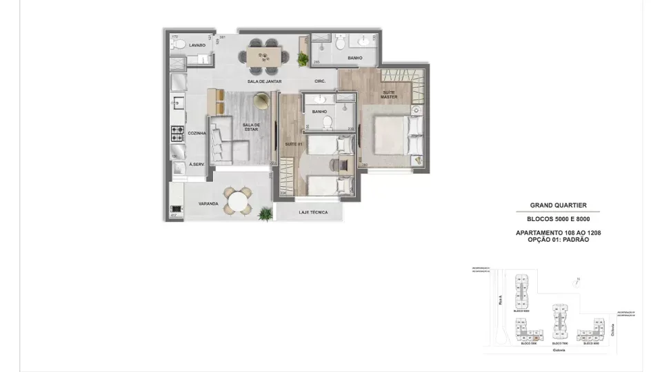 Planta 4: Grand Quartier, apartamento de alto padrão na Barra da Tijuca, Rio de Janeiro